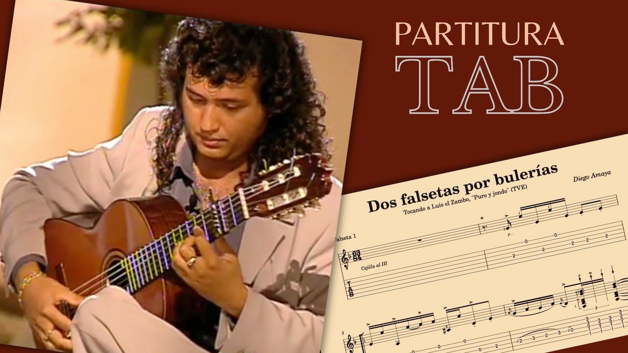 Por bulerías - Diego Amaya - 2 FALSETAS (partitura/TAB) 🎼
