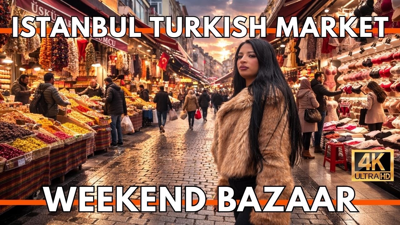 ISTANBUL TURKEY 2026 4K WALKING TOUR | Mahmutpaşa Old Bazaar → Eminönü Market (Sunday)
