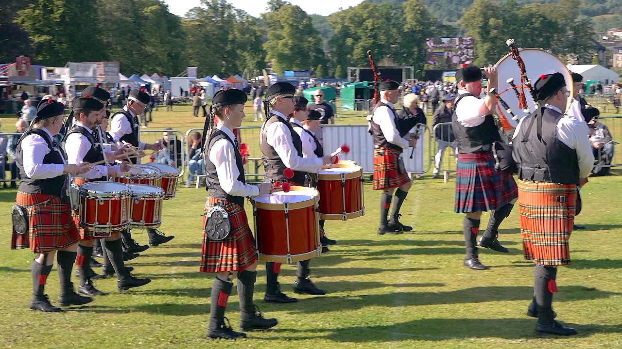 Denny and Dunipace Pipe Band compete in 4A final 2025 European Pipe Band Championships in Scotland