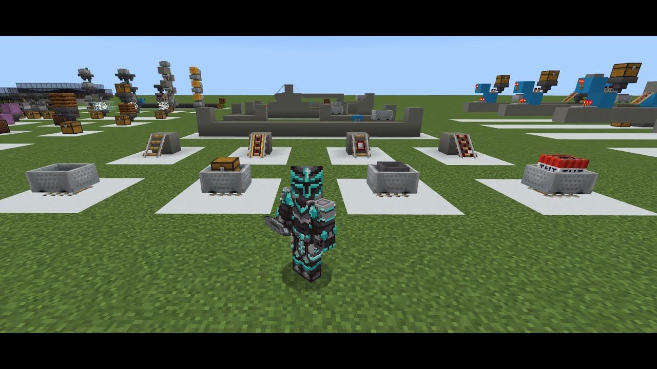 Minecraft Bedrock 1.21+ Рельсы для вагонеток, часть 1. Основы работы с рельсами. Учебное пособие.
