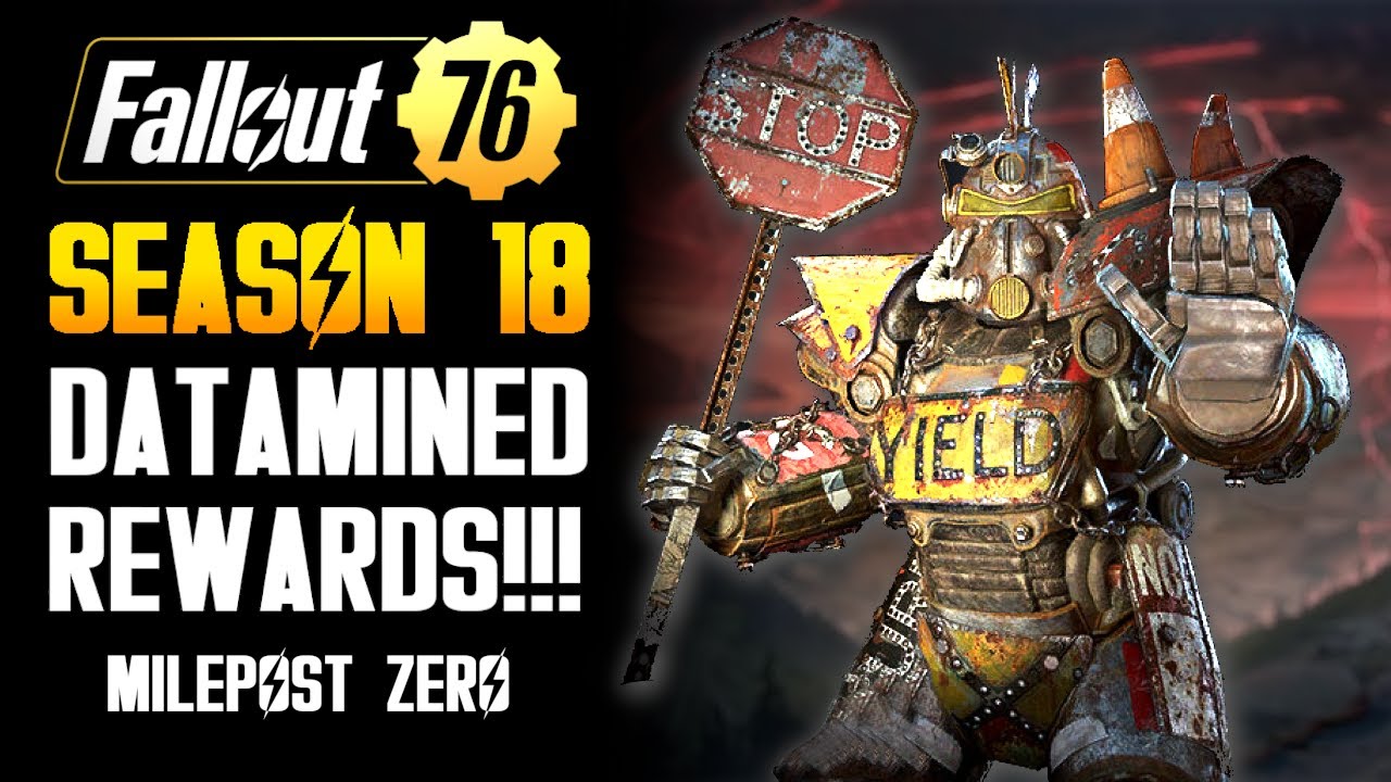 Fallout 76 - ALL REWARDS Milepost Zero - Season 18!!!