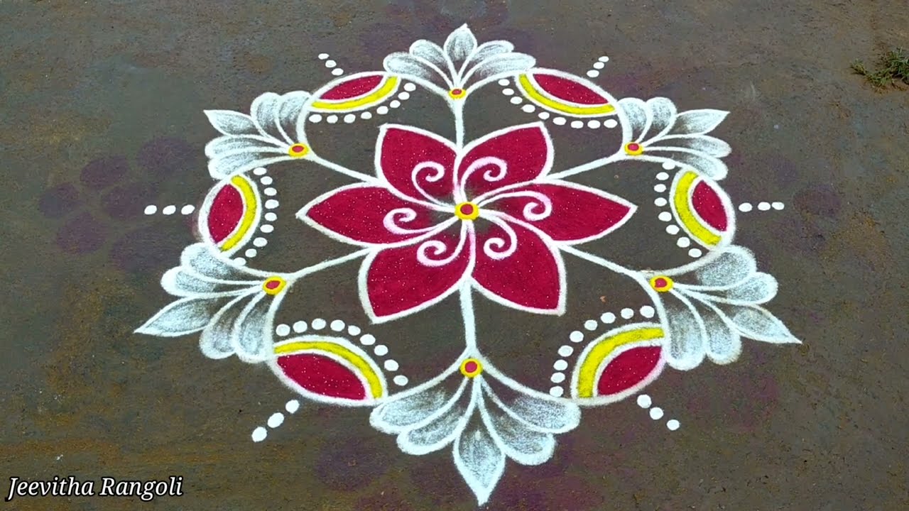 Cute Daily kolam (7*4) dots#rangoli, shivaratri rangoli, தினமும் வாசலில் போட அழகான குட்டி கோலம் 