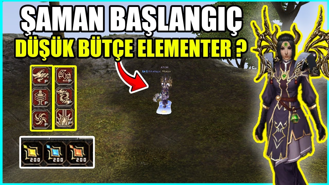 ŞAMAN BAŞLANGI&Ccedil; ! D&Uuml;Ş&Uuml;K B&Uuml;T&Ccedil;E ELEMENTER D&Uuml;NYASI ? Şaman Serisi #1 | Metin2 TR Ruby