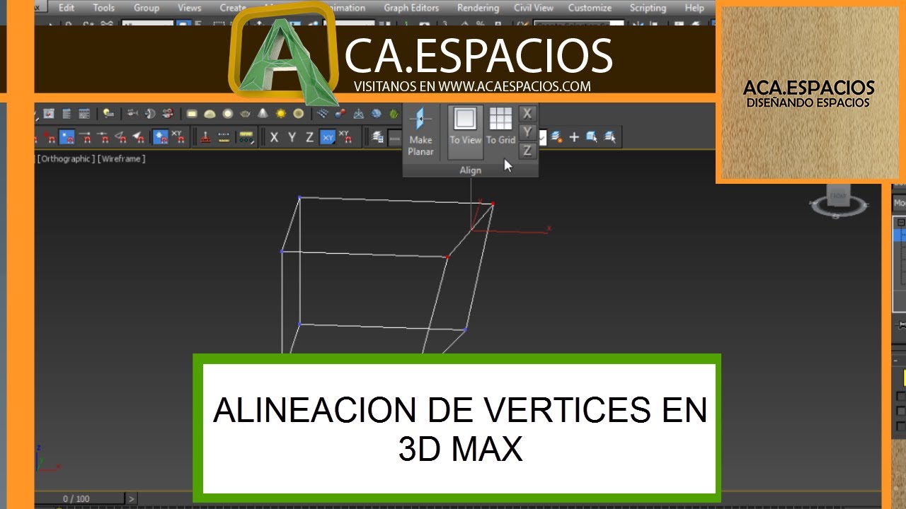TIPS COMO ALINEAR VERTICES SOBRE EJES EN 3D MAX