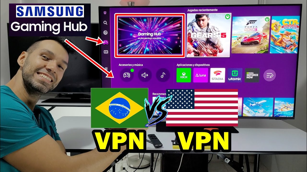 SAMSUNG GAMING HUB: VPN в БРАЗИЛИИ против VPN в США / У кого меньше Ping для Латинской Америки?
