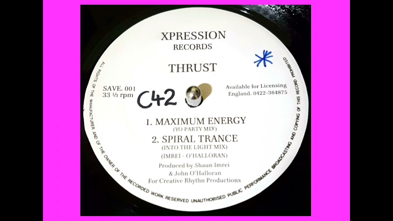 Thrust –Maximum Energy (Yo Party Mix) 1991