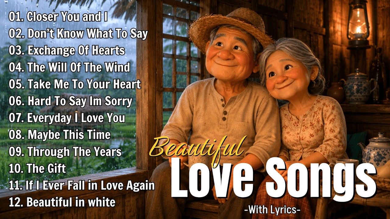 Relaxing Beautiful love songs 70s 80s 90s | Best old love songs 70 80 90 with lyrics💕Romantic Songs