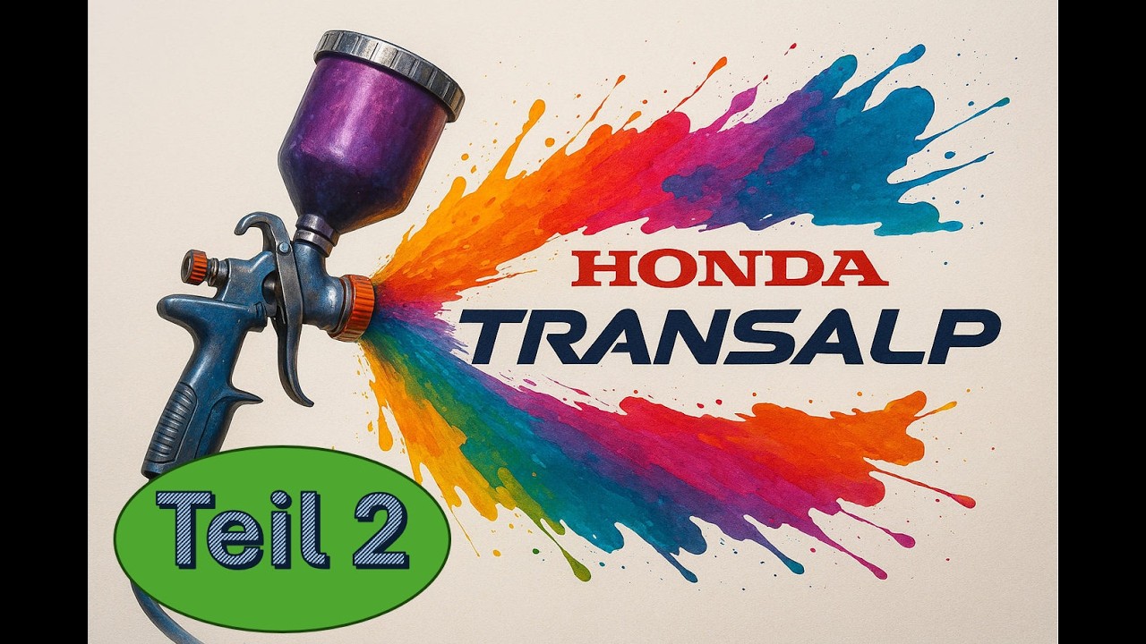 Honda Transalp PD06 lackieren Teil 2
