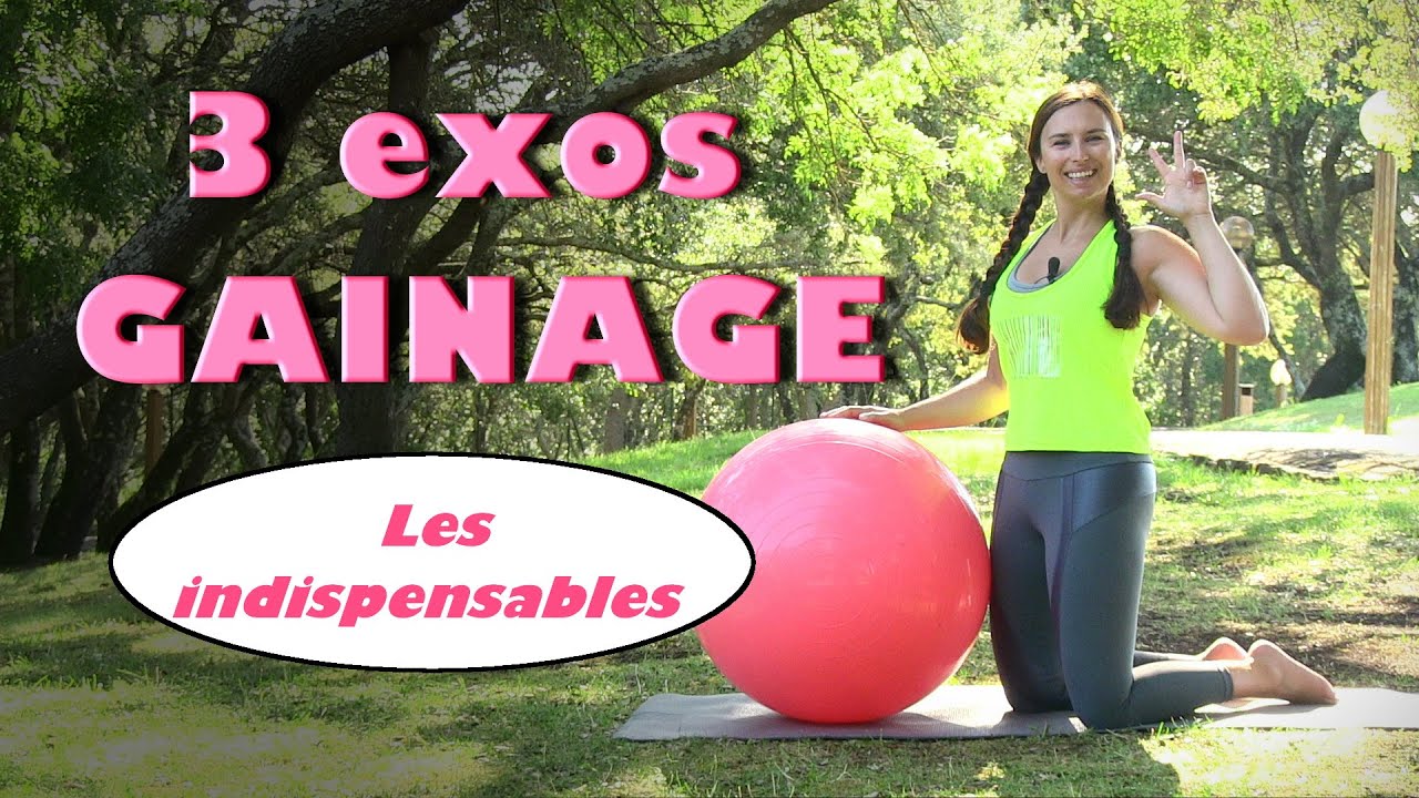 3 exos de gainage INDISPENSABLES (abdos swissball niveau intermédiaire)