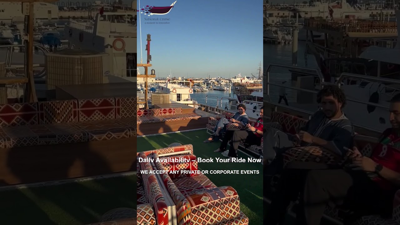 Arabic Dhow Ride  #dohacorniche  #cruise #dohatour #dohaport #doha#travel #beach