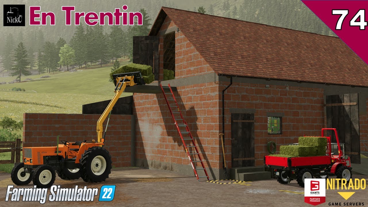 FARMING SIMULATOR 22 ⛰️ En Trentin 🌲 Ed il FIAT per i vari lavori in stalla ep. 74