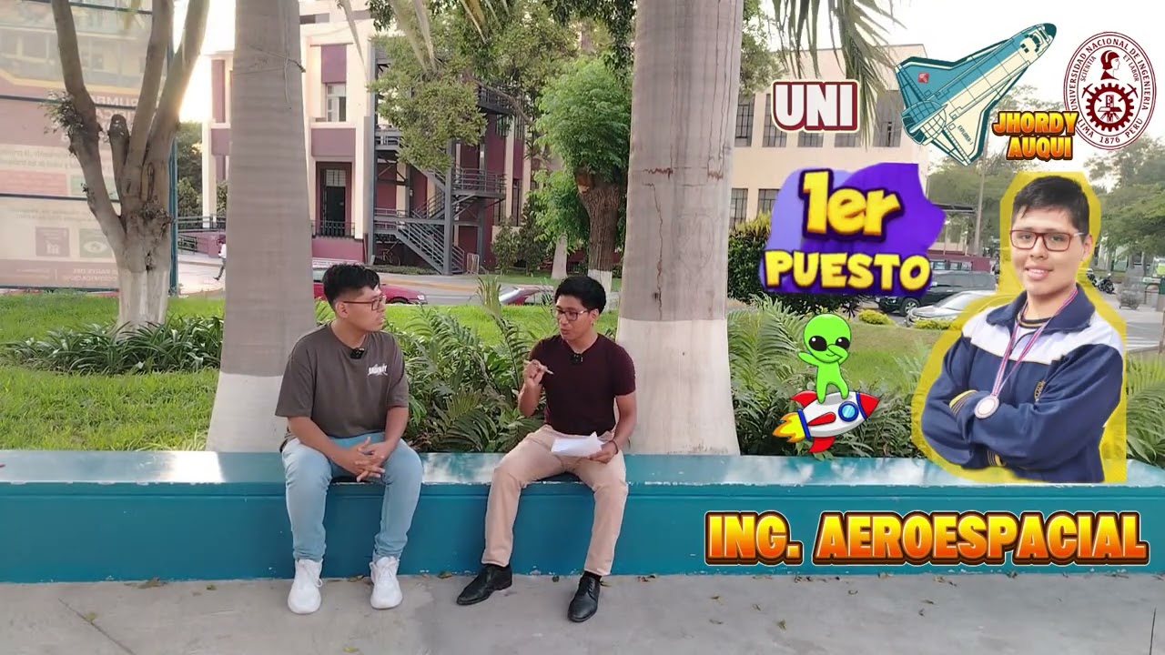 🔴ENTREVISTA Al PRIMER PUESTO de la UNI en ING. AEROESPACIAL | CASI PIERDE el EXAMEN 😱 | Jhordy Auqui