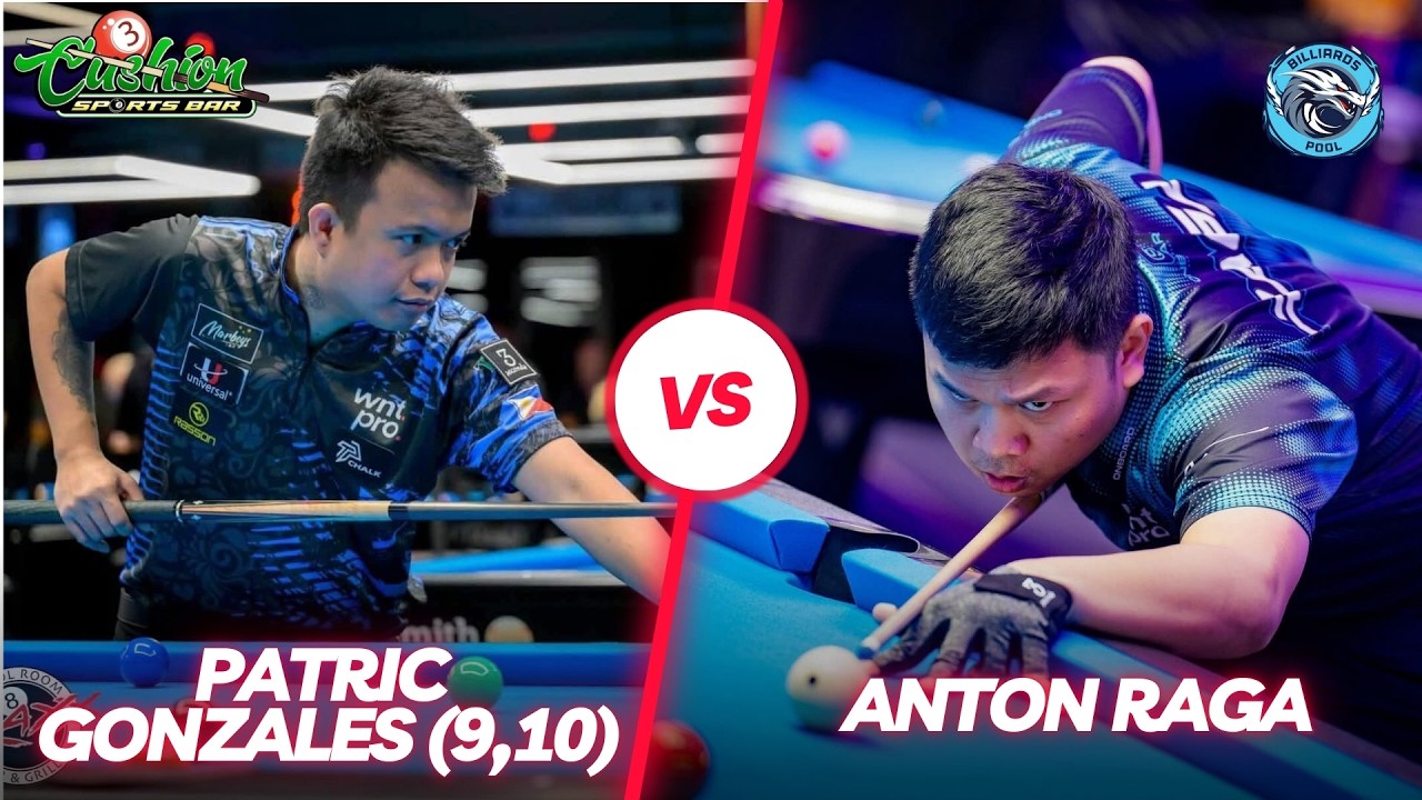 🔴BILLIARDS | ANTON RAGA VS PATRIC GONZALES (9-10) | RACE 18
