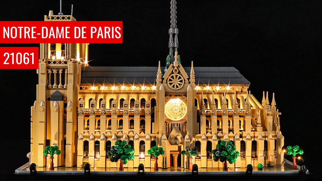 LED Light Kit for LEGO Notre-Dame de Paris 21061 Light Kit (Remote Version)