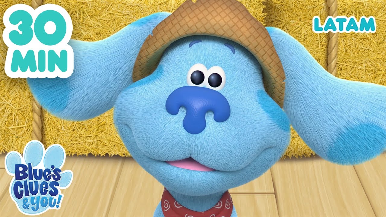 ¡30 minutos de diversión con Josh y Blue! | Las pistas de Blue y tú