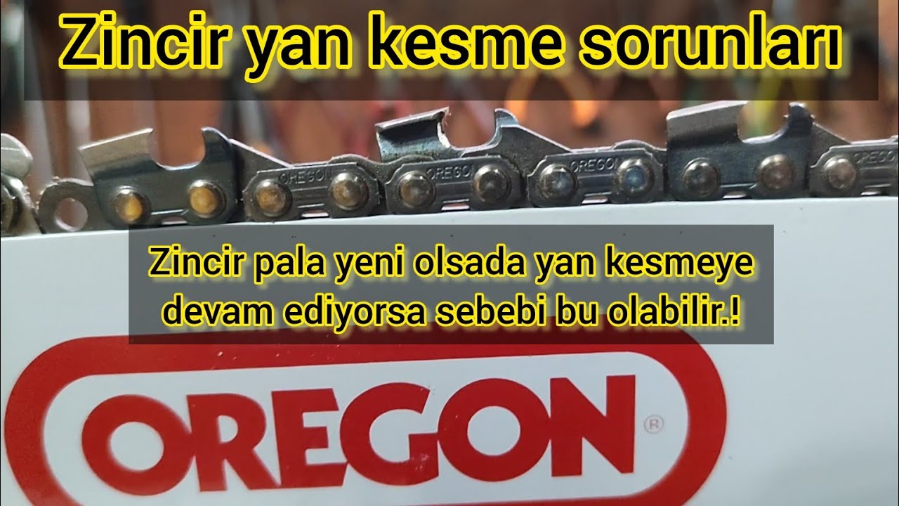 MOTORLU TESTERE ZİNCİRİ NEDEN YAN KESER SIFIR OLSA BİLE.!