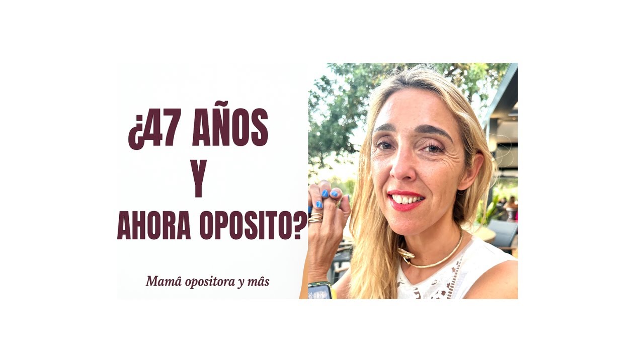 Tengo 47 a&ntilde;os, soy madre, empresaria&hellip; y opositora!