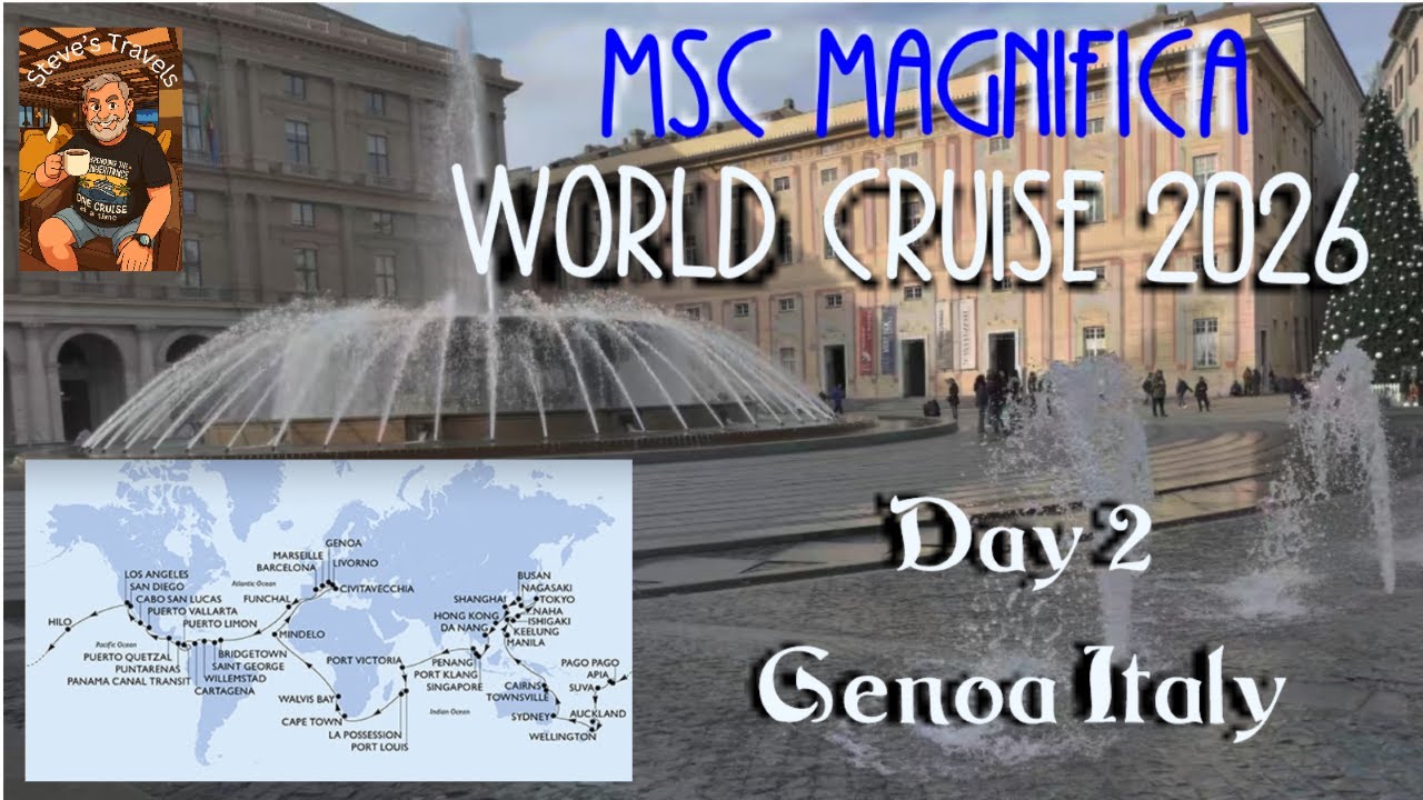 MSC World Cruise 2026 Day 2 - Genoa Italy