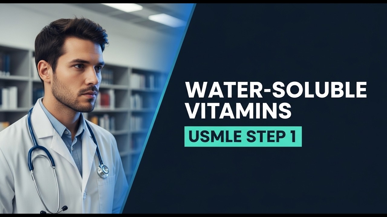 Water-Soluble Vitamins — Deficiencies, Functions & Board Pearls | USMLE Step 1