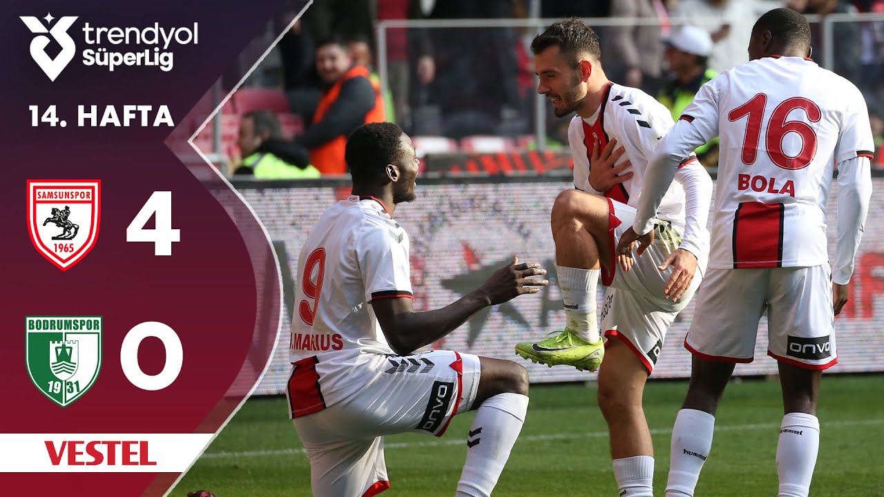Vestel | Samsunspor (4-0) Bodrum FK - Highlights/Özet | Trendyol Süper Lig - 2024/25