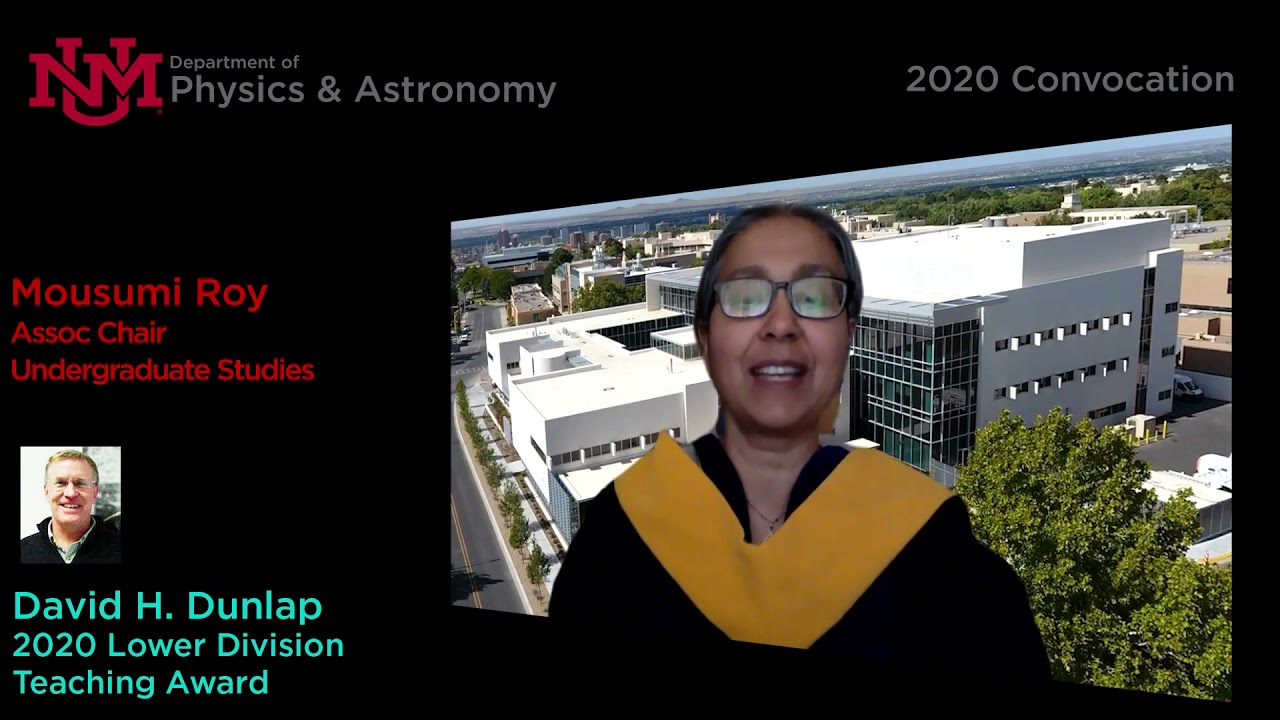 2020 UNM Physics and Astronomy Convocation