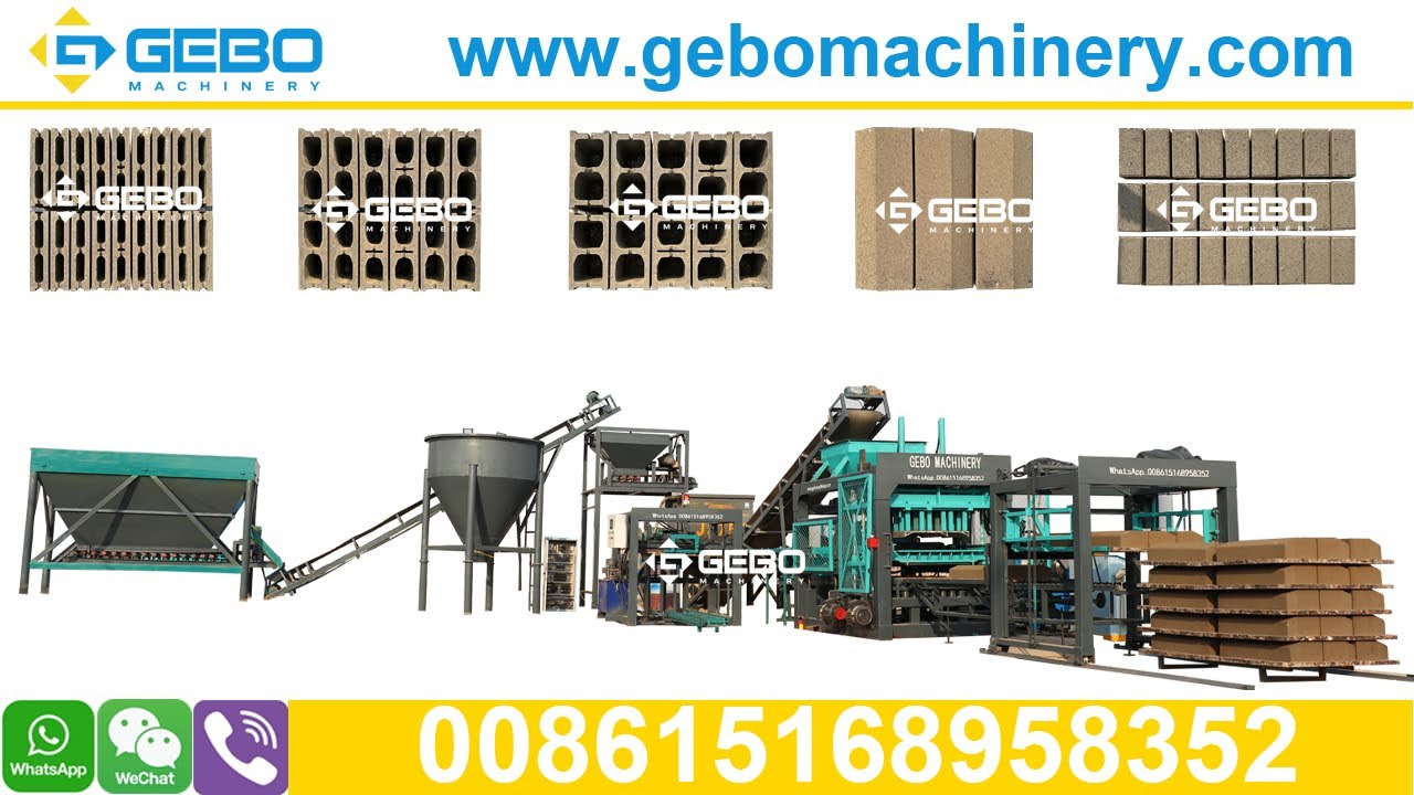 12 Blocks Per Drop! QT10 15 Block Making Machine with Auto Batching System - Jamaican Order