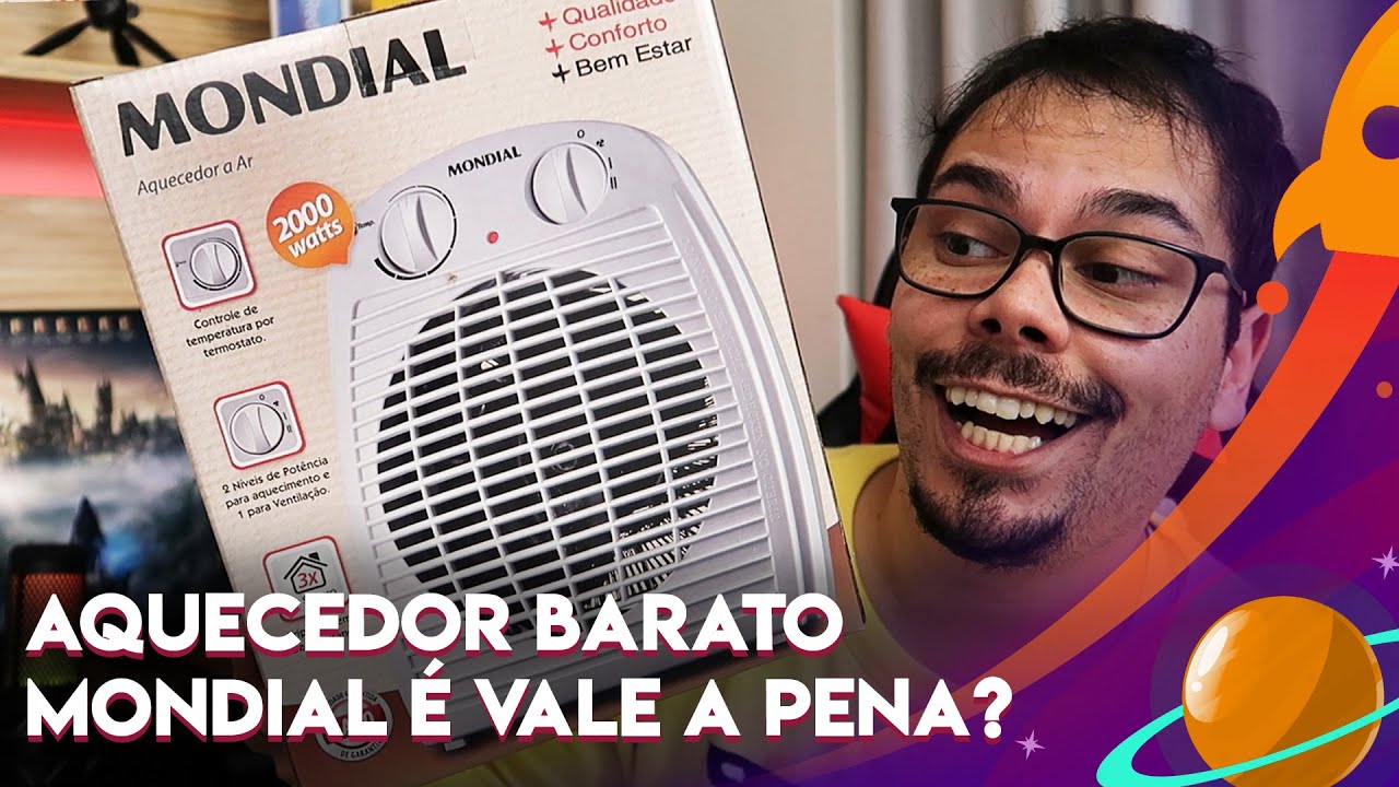 REVIEW AQUECEDOR MONDIAL A-08 2000W (AQUECEDOR ELÉTRICO BARATO)