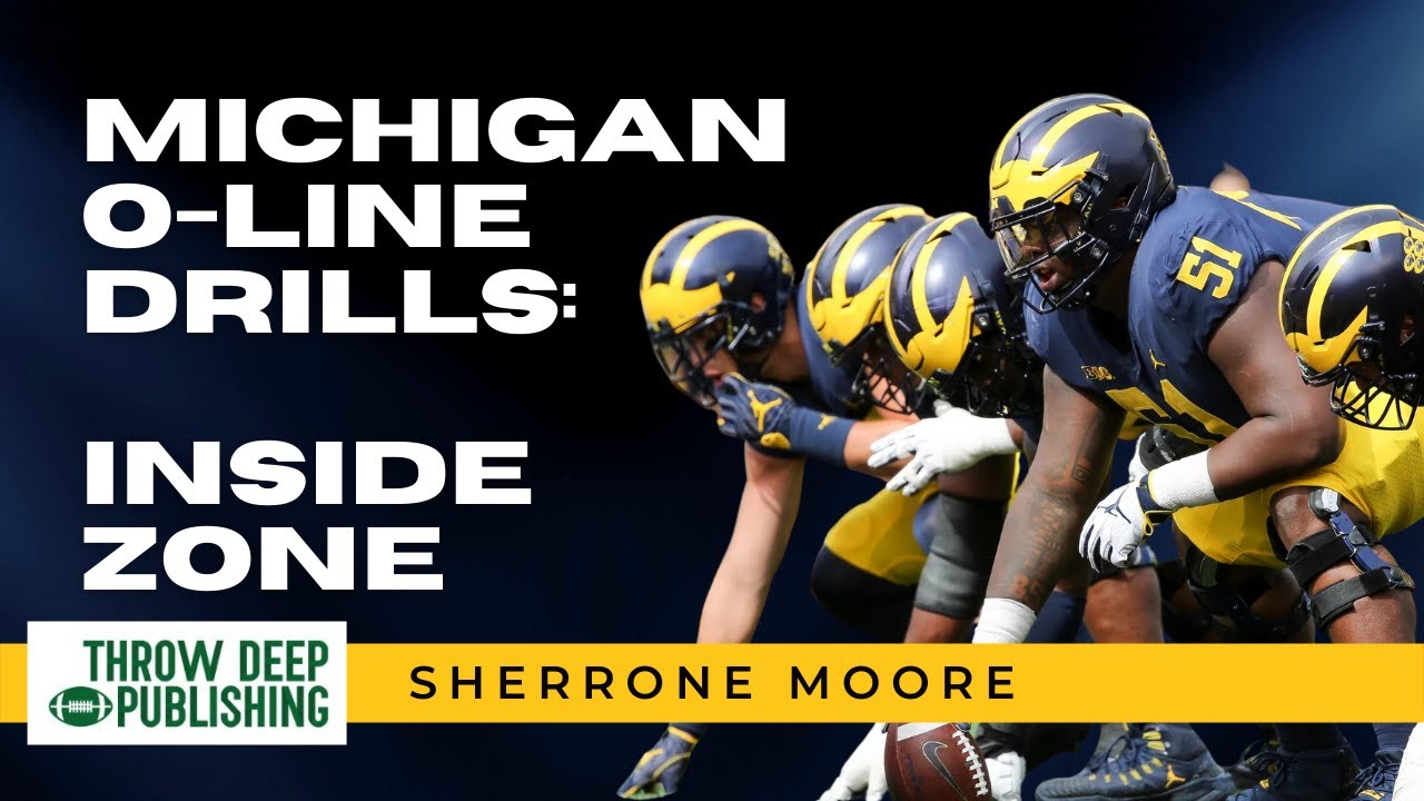 WATCH: Michigan Inside Zone Blocking Drills - Sherrone Moore