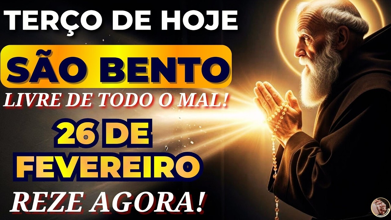 📿TERÇO de SÃO BENTO e a SANTA CRUZ para QUEBRAR CORRENTES e se VER LIVRE de TODO o MAL!