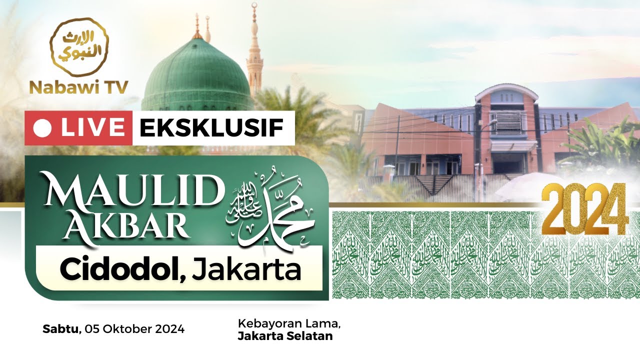 🔴LIVE Maulid Akbar Bersama Majelis Rasulullah SAW - Komplek Hankam, Cidodol 2024 | Nabawi TV