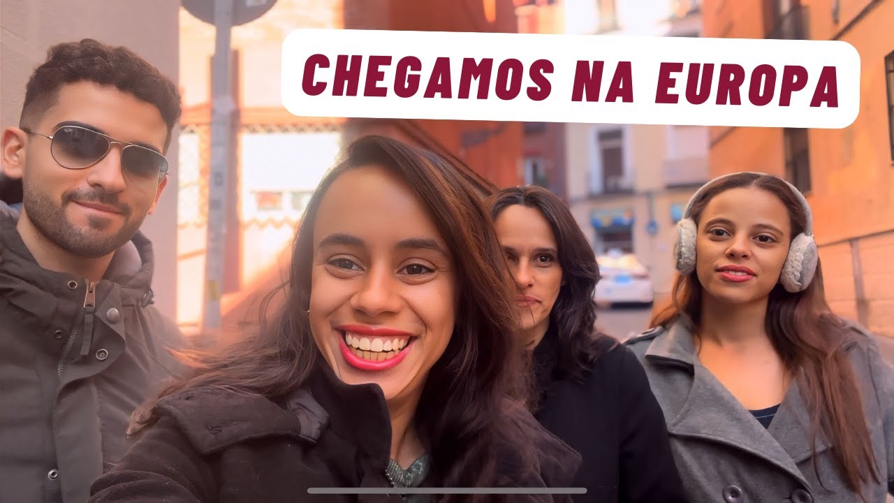 CHEGAMOS NA EUROPA! Primeiro dia em MADRID + como comprar chip de internet internacional na Espanha