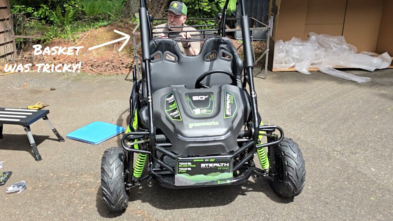Greenworks Stealth 60v Go-Kart runaround