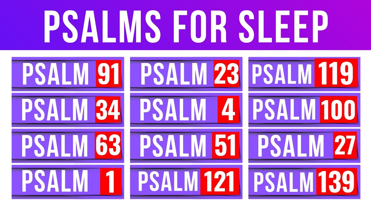 Psalms for Sleep: Peaceful Scriptures Bible verses for sleep