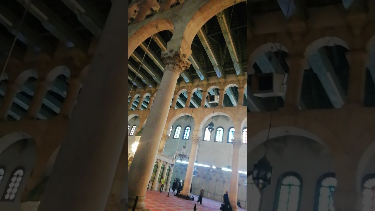 أذان الظهر في الجامع الأموي في دمشق 😍🌼