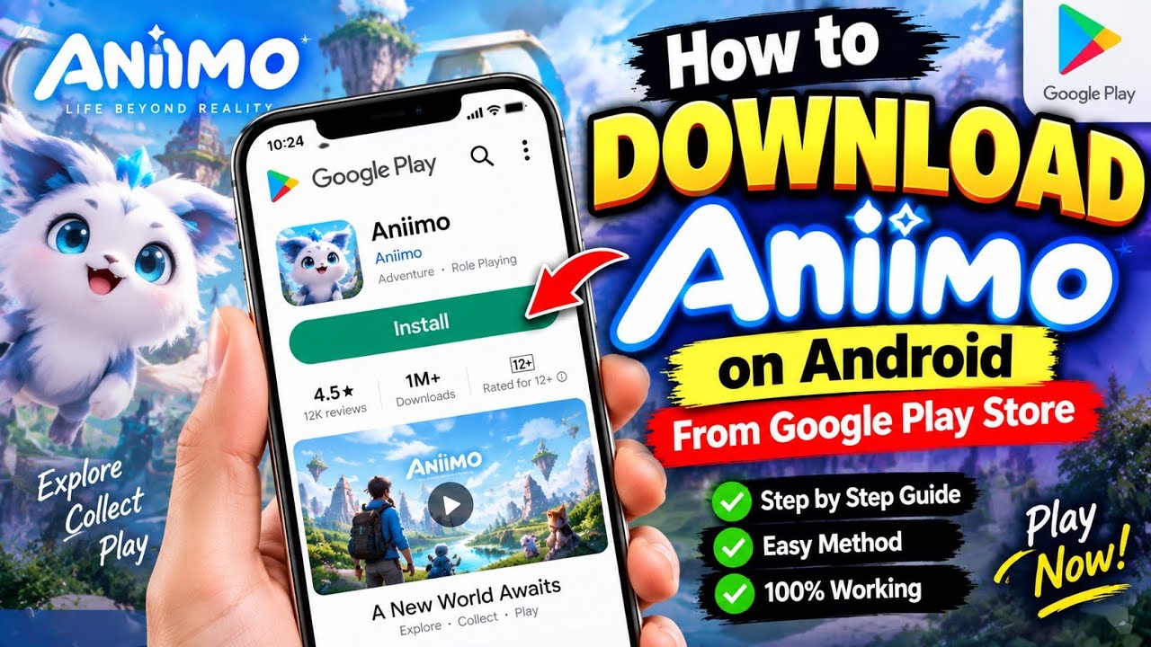 How to Download Aniimo on Android | Aniimo Google Play Store Download | how to download Aniimo game