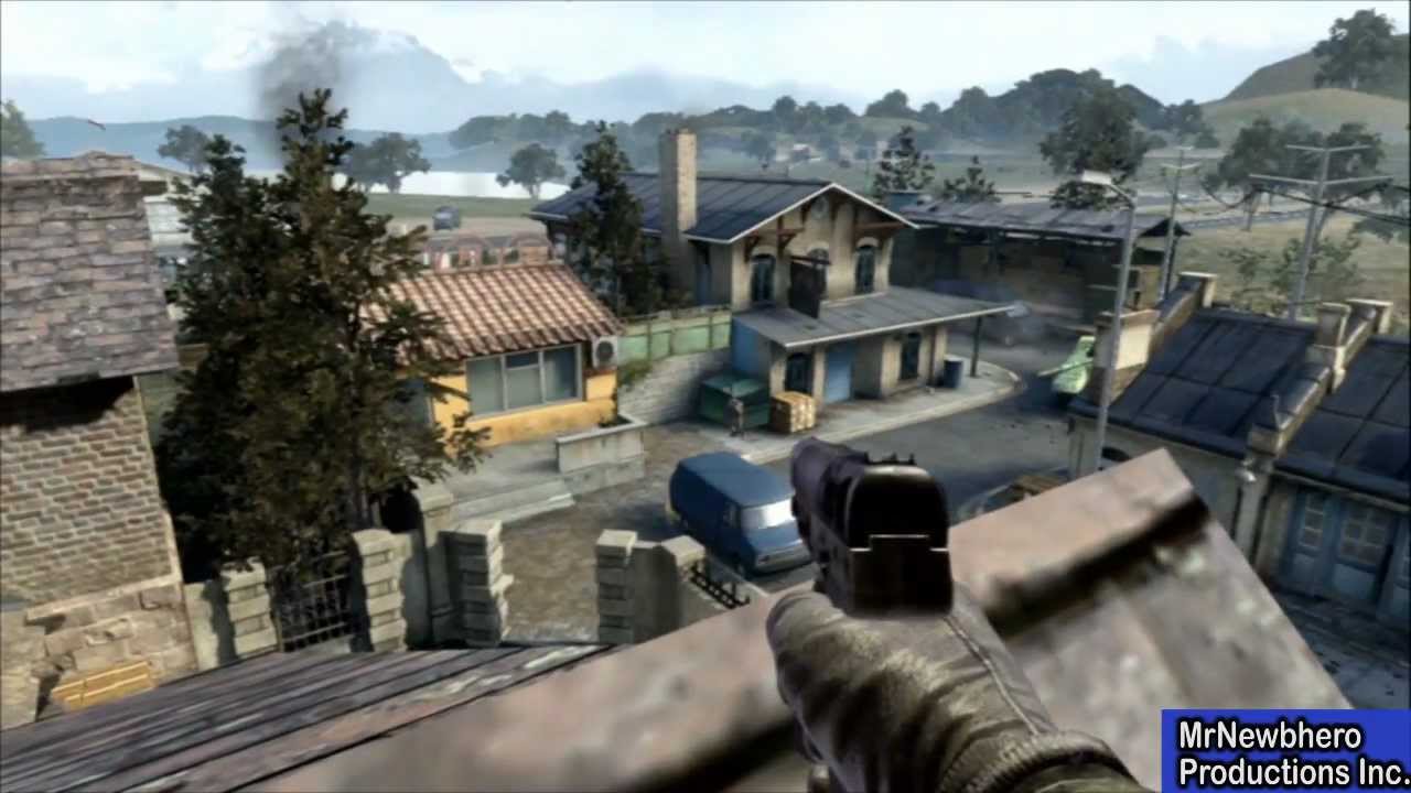 Black Ops 2 Secret Spots - How to get on roof in Standoff