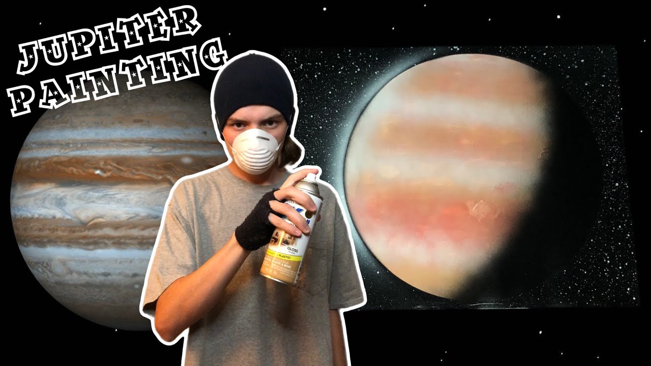 Painting the Planet Jupiter | Spray Paint Art 2