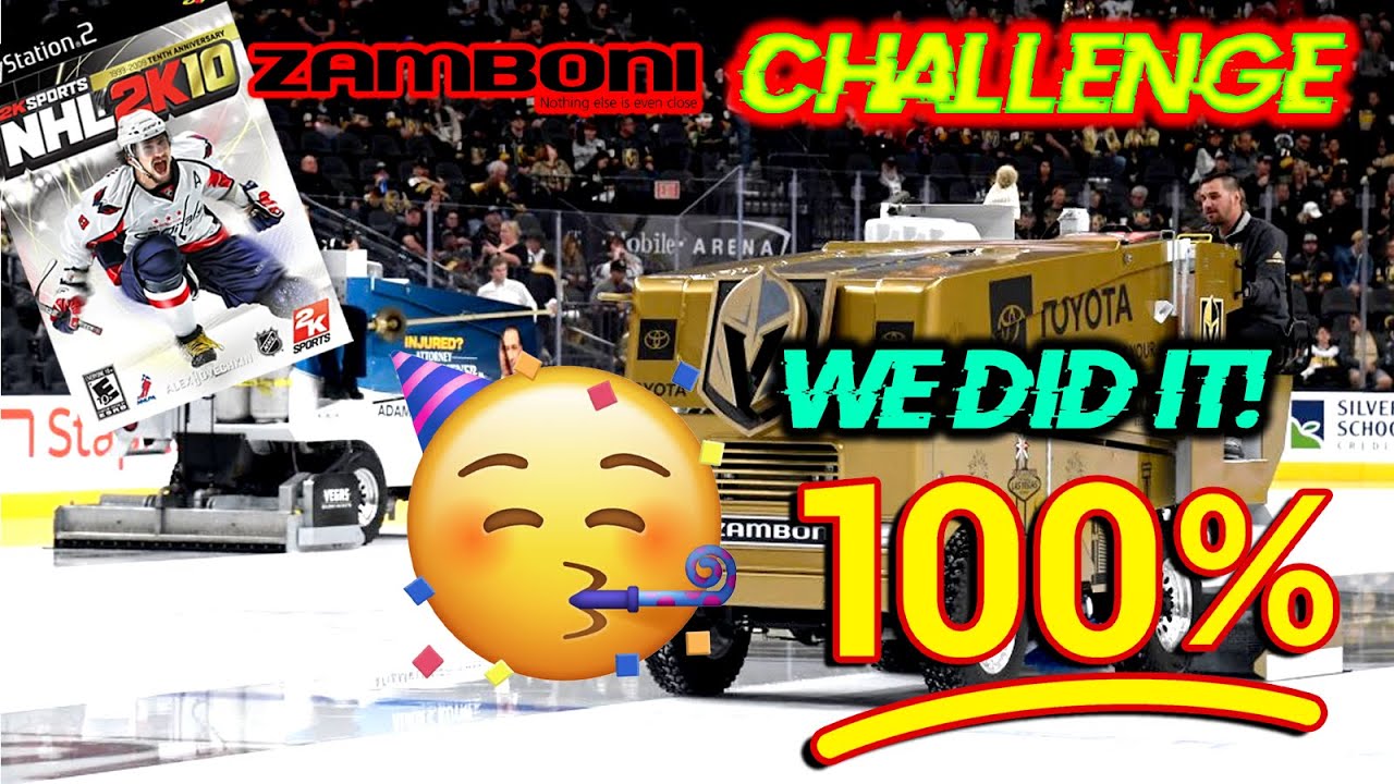 Getting 100% on the Zamboni! NHL 2k10