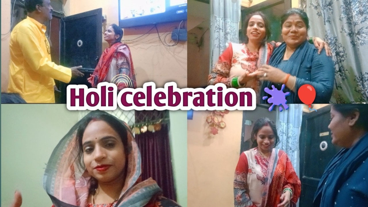 Holi Per Gye Nanad Ke Ghr🥰 #kanhavlogs1386