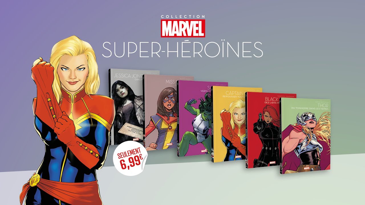 Présentation de la nouvelle collection MARVEL SUPER-HEROINES à 6.99€