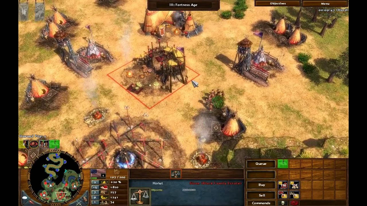 Battle of Little Bighorn - Age of Empires 3 The Warchiefs - Act 2 Mission 7 - Hard Walkthrough
