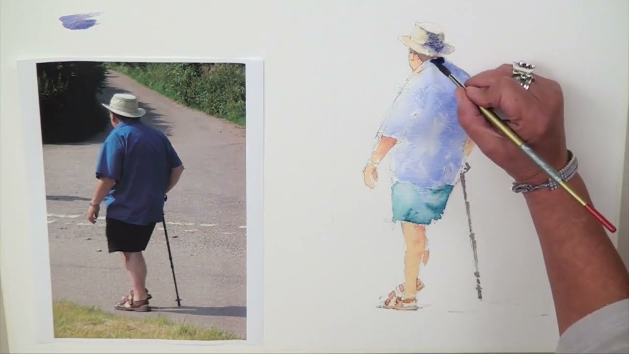 Standing Figure Watercolour Tutorial