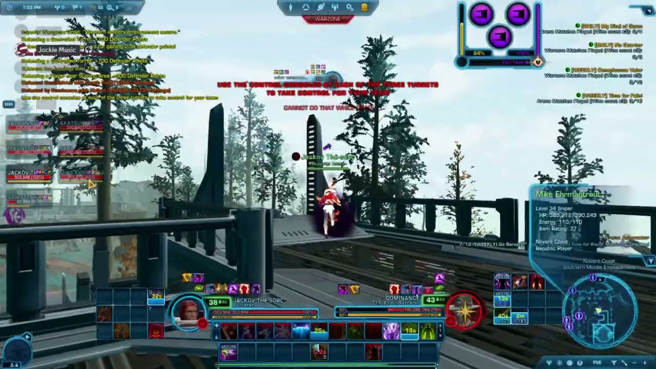 SWTOR Lowbies Sorc Novar Coast