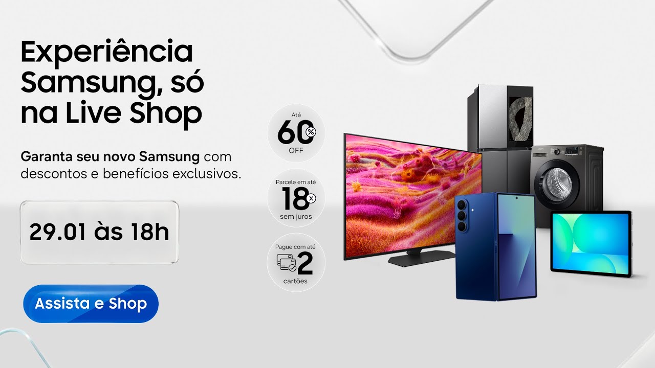 #SamsungLiveShop 29.01 – Experiência Samsung, só na Live Shop