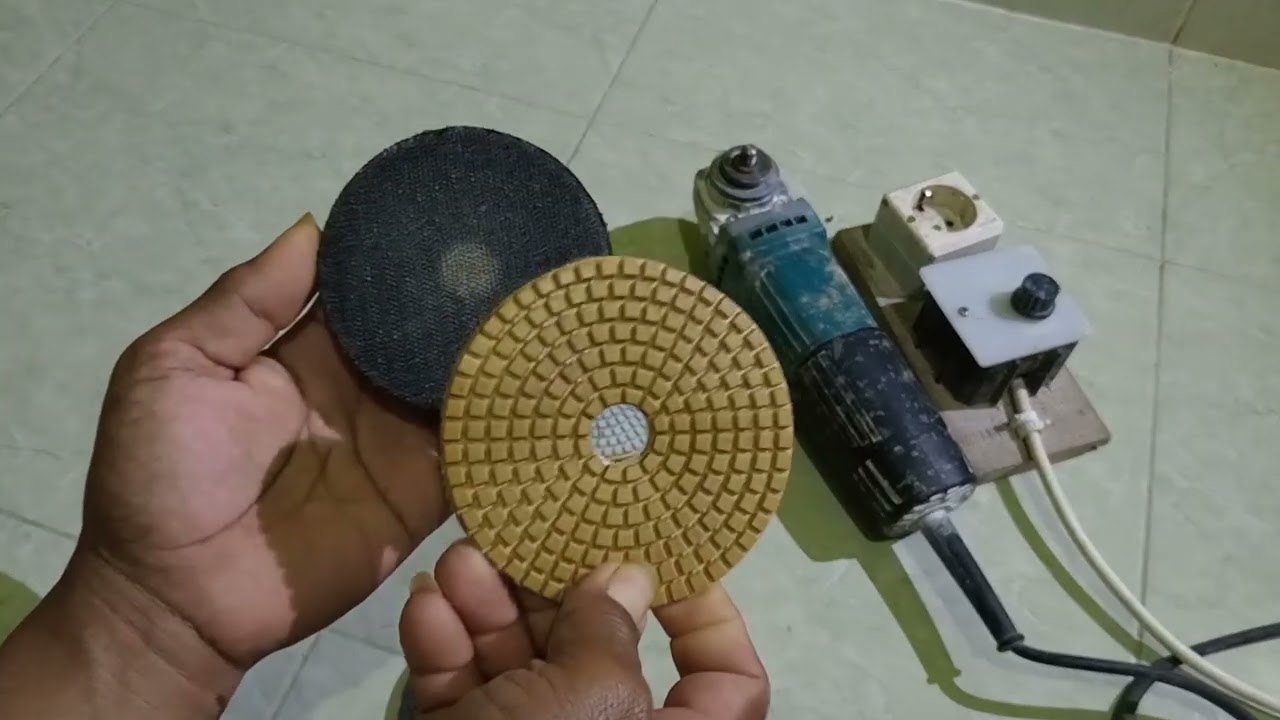 Alat sederhana untuk poles granit dan marmer