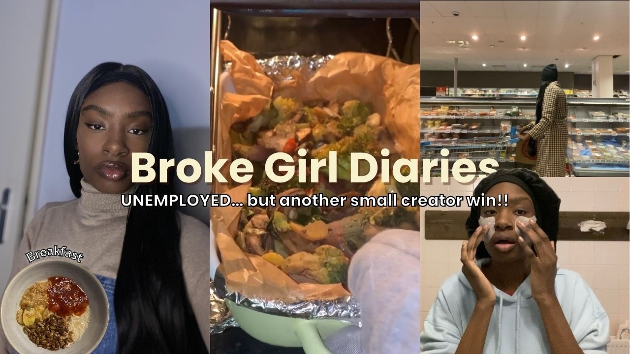 Broke Girl Diaries | Slow morning, Big news... Cycle syncing & Makeup routine