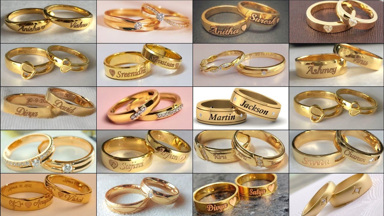 💍❤Дизайны обручальных/помолвочных колец для пар | Красивые дизайны помолвочных колец для пар с им...