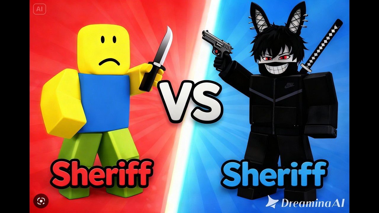 robloxta katiller vs şerifler oynadım