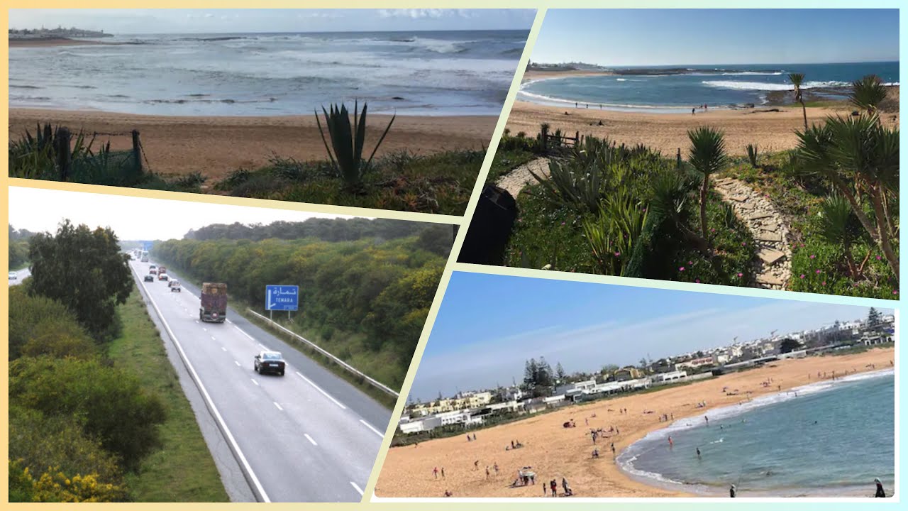 🇲🇦الطريق من الرباط إلى تمارة الهرهورة tour rabat to temara Beach