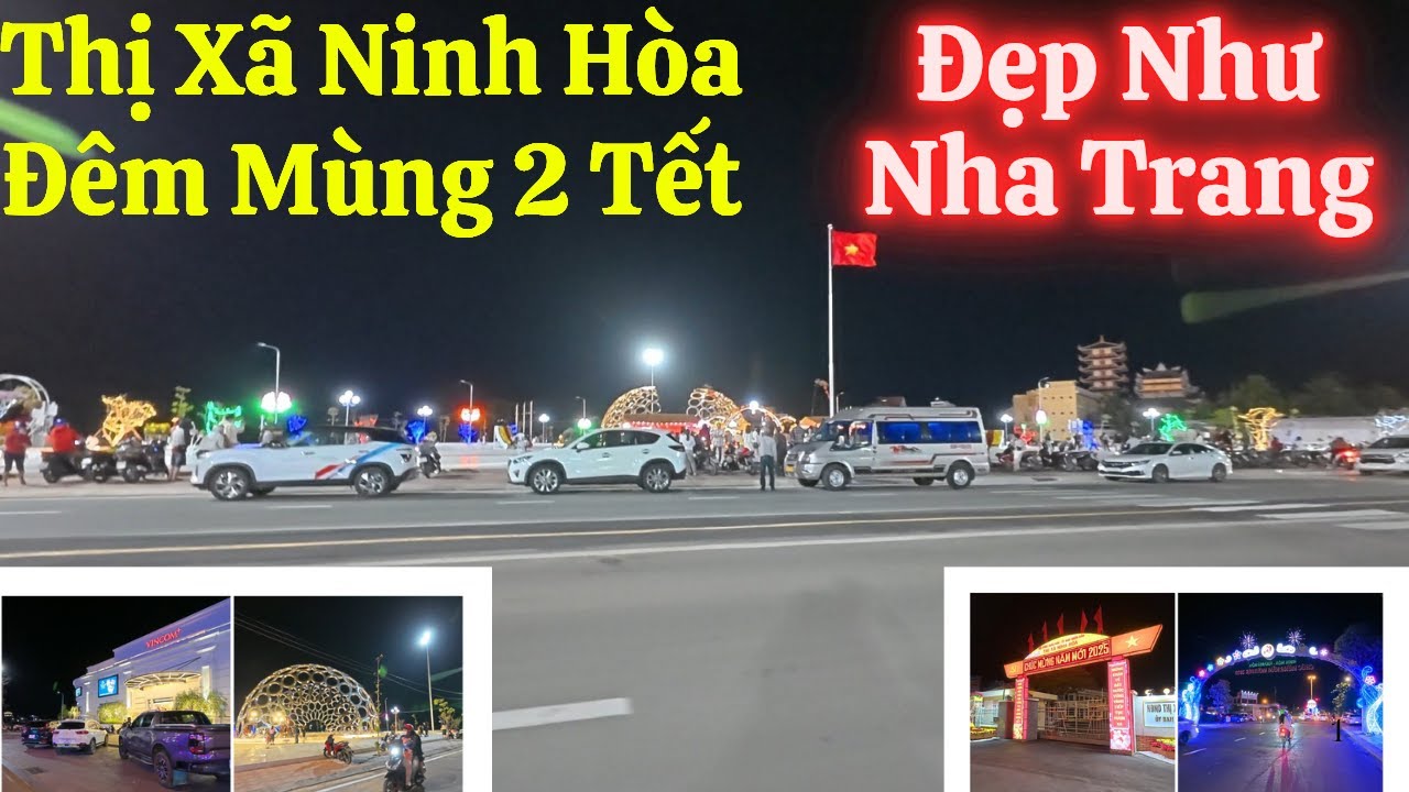 Thị Xã Ninh Hòa Đêm Mùng 2 Tết Ất Tỵ,Đẹp Lung Linh Rực Rỡ Không Khác Gì Nha Trang/dân NhaTrang79.
